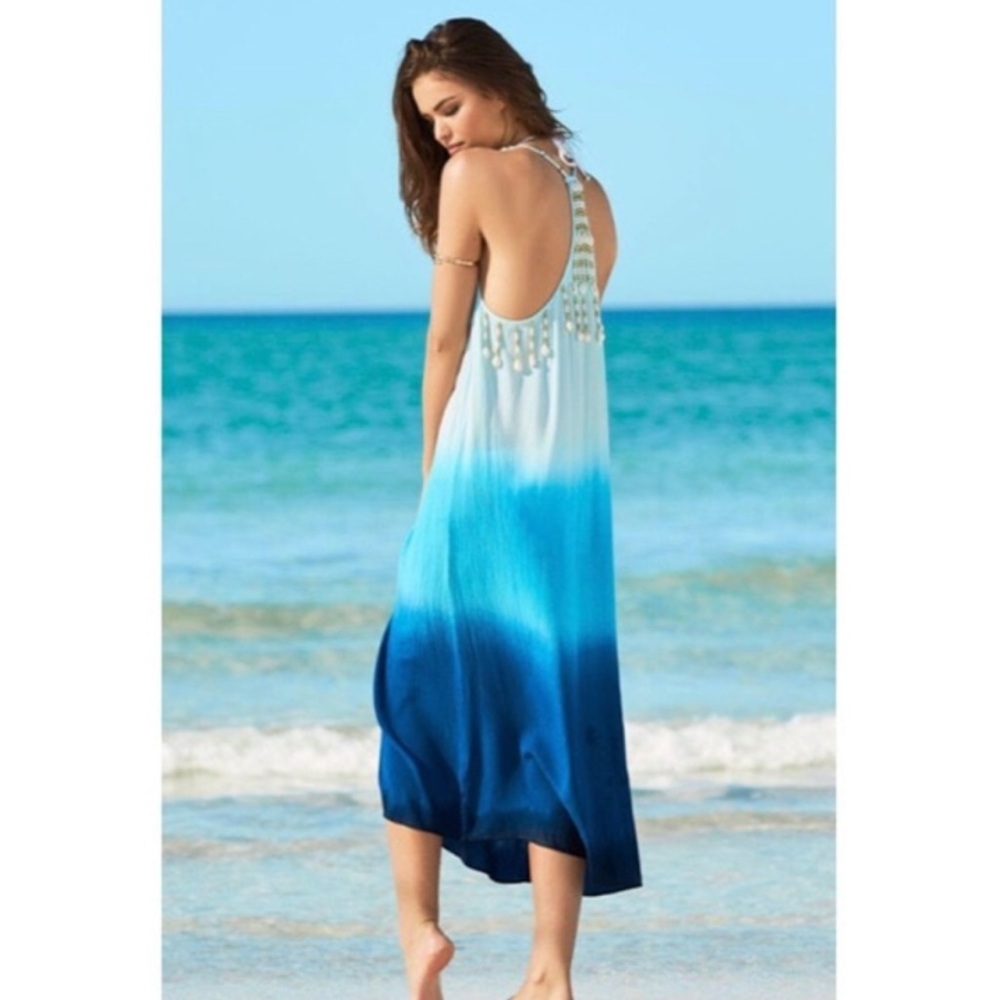 NWT Lilly Pulitzer Kenli Midi Coverup Size Small Indigo Ombré Color